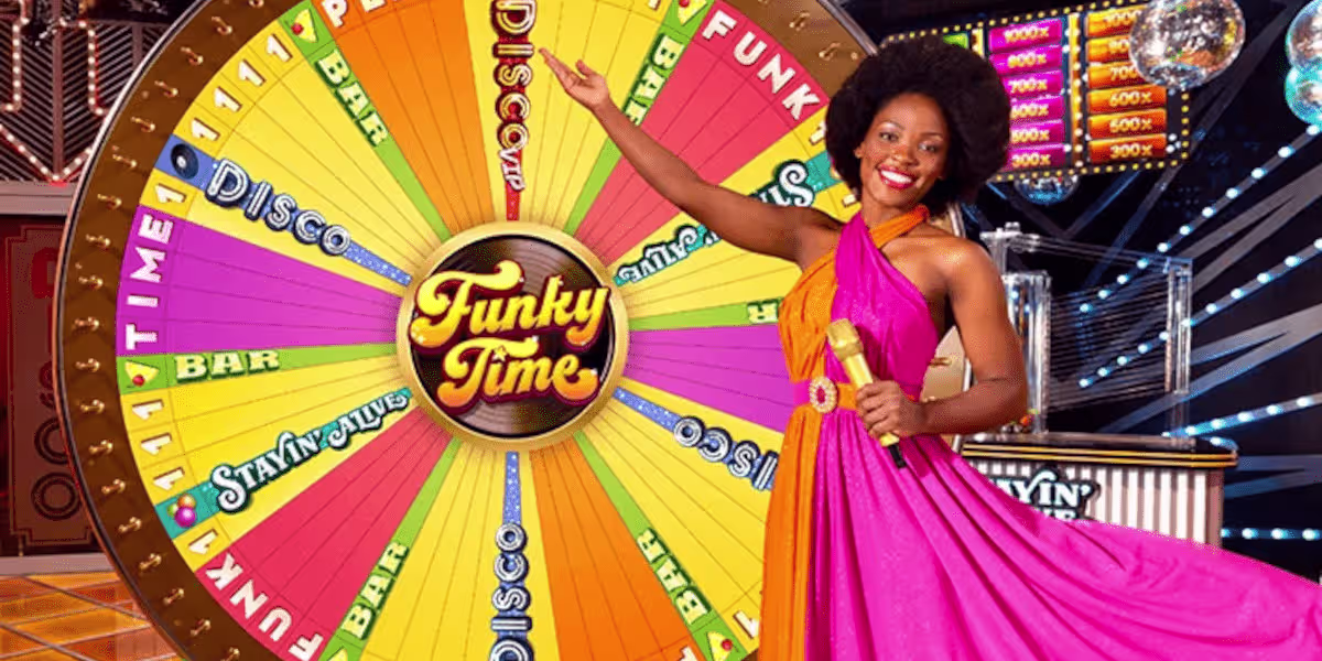 Funky Time Live-Casino-Spiel von Evolution Gaming bei Aldi Slots Deutschland