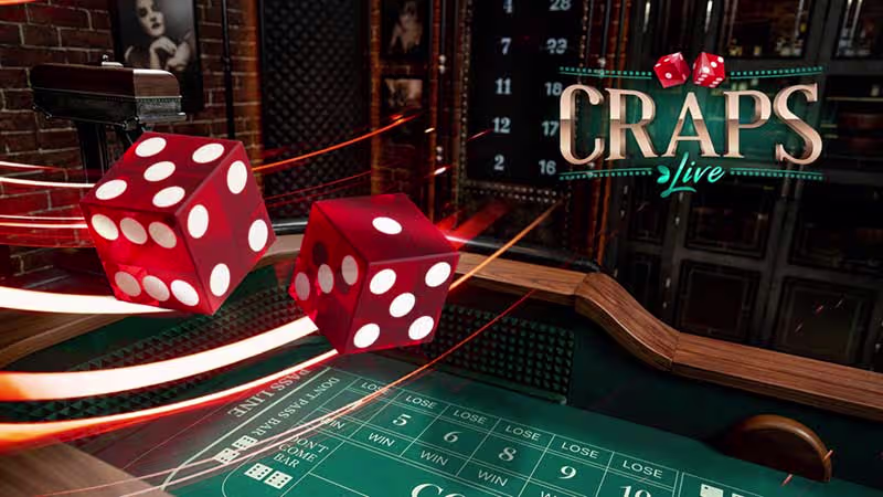 Live Craps Casino-Spiel von Evolution Gaming bei Aldi Slots Deutschland